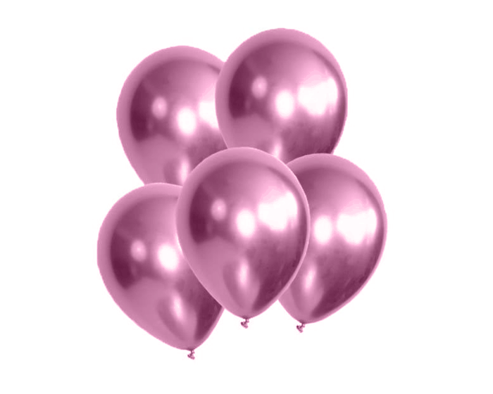 Doe een poging Levendig Laboratorium Chroom Ballonnen Roze (10 stuks) | Daily Style