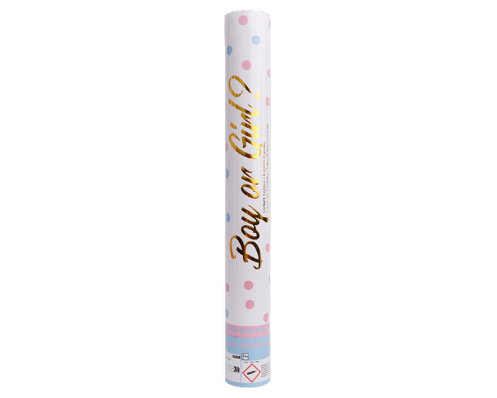ijzer volwassene tafel Confetti Kanon Gender Reveal Girl (Roze) (40cm) | Daily Style