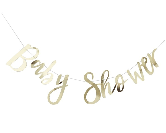 Deuk Kleuterschool plakboek Slinger Baby Shower Goud | Daily Style