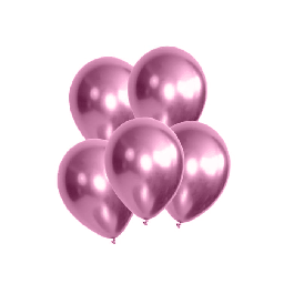 Doe een poging Levendig Laboratorium Chroom Ballonnen Roze (10 stuks) | Daily Style