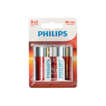 Philips Batterij Powerlife D (2st) 