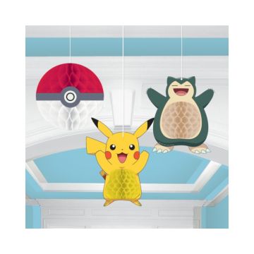 Honeycomb Hangdecoratie Pokemon (3st) 