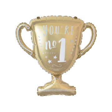 Folieballon Trofee You're No. 1 (79cm) 