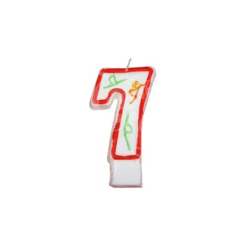 Verjaardagskaars Cijfer 7