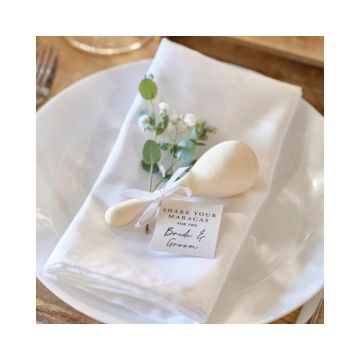 Houten Sambaballen Rustic Romance Ginger Ray (5st) 