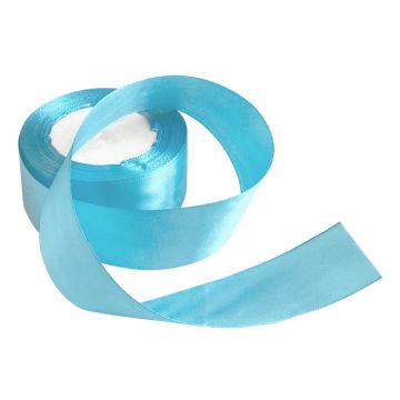 Satijnlint 4cm Blauw