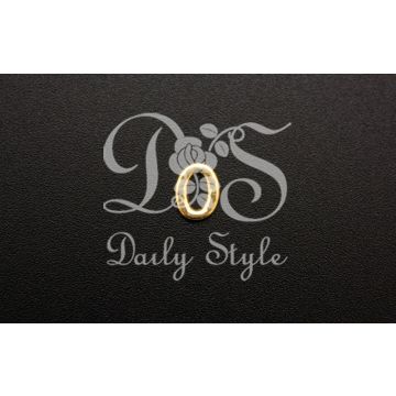 Sierletter/Cijfer 0 Goud