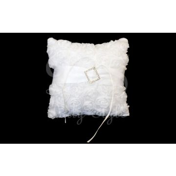 Ringkussen 'Rosa' Wit
