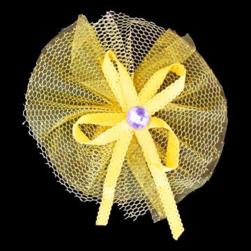 Deco Tule Strik Geel