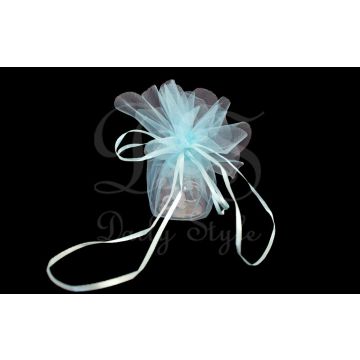 Organzazak Ø35cm Lichtblauw