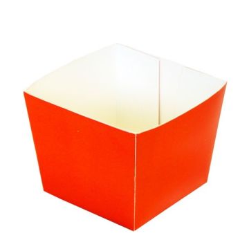 Kartonnen Snackbak Uni Rood