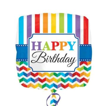 Folie Ballon 'Happy Birthday' Mix