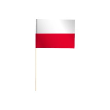 Papieren Zwaaivlaggetjes Polen