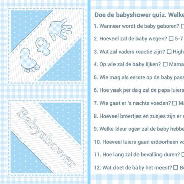 Servetten 'Babyshower' Blauw