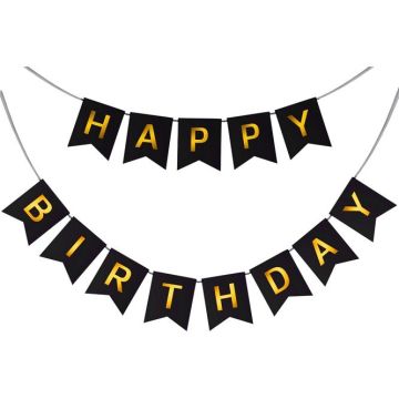 Slinger 'Happy Birthday' Zwart