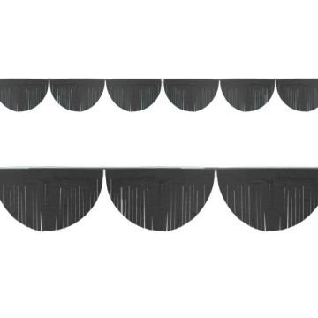 Slinger Fringe Zwart