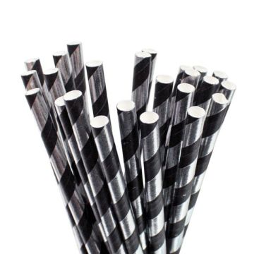 Rietje 'SilverGloss' Zwart