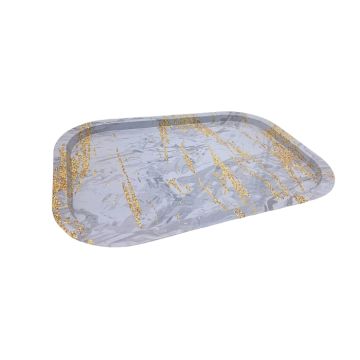 Dienblad Rechthoek Marmer Grijs (40x29cm)
