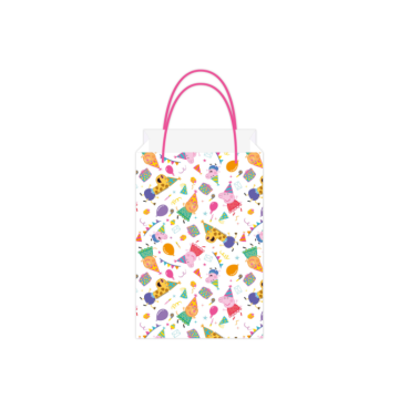 Papieren Uitdeelzakjes Peppa Pig - 12,7x21,5cm - 8 stuks