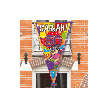 Mega Puntvlag Sarah 50