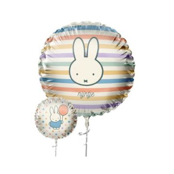 Vrolijke Folieballon Nijntje Pastel – 45cm