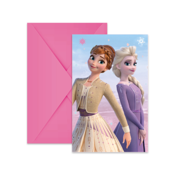 Uitnodigingen Frozen 2 Wind Spirit - 6 stuks