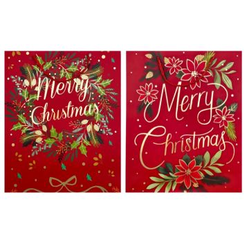 Assorti Luxe Rode Cadeautas Merry Christmas - Vier de feestdagen in stijl!

