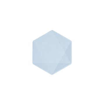 Bordjes Hexagon Klein Blauw 
