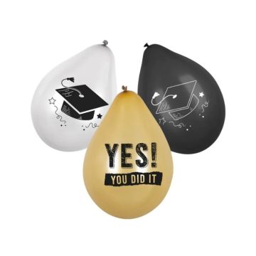 Ballonnen Yes You Did It - 6 stuks