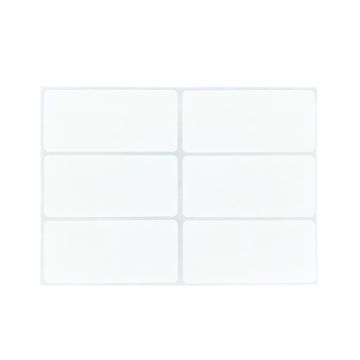 Blanco Etiketten Zelfklevend M (6 op 1 vel, 10 vellen) 
