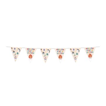 Vlaggenlijn Welkom Sint & Pieten van 6 meter