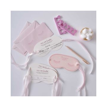 Uitnodiging Oogmasker Ginger Ray (5st) 