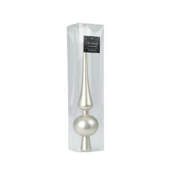 Kerstboom Piek Mat Champagne (28cm) 