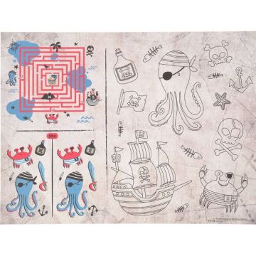 Activiteitenset Placemat Pirate Party - 40x30cm - 6 stuks