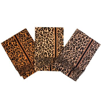 Sjaal Panterprint Grijs