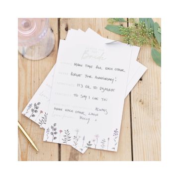 Invulkaarten - Advice for the Bride Floral Ginger Ray (10st) 