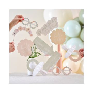 Photobooth Props Floral Baby (10st)