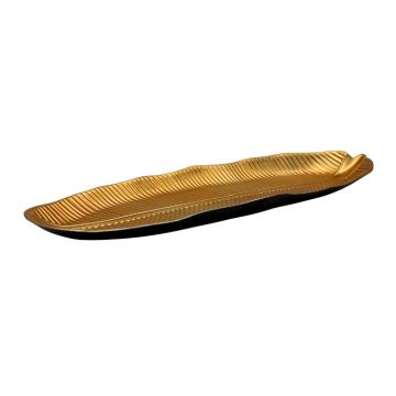 Serveerschaal Blad Goud - 40x13cm