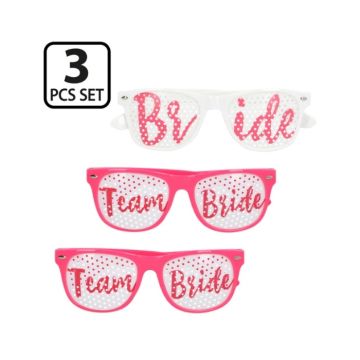 Brillen Bride to be & Team Bride - 3 stuks 