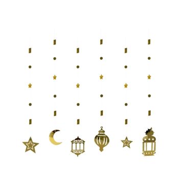 String Decoratie Ramadan Goud - Set van 6