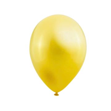 Metallic Ballonnen Geel (10st)