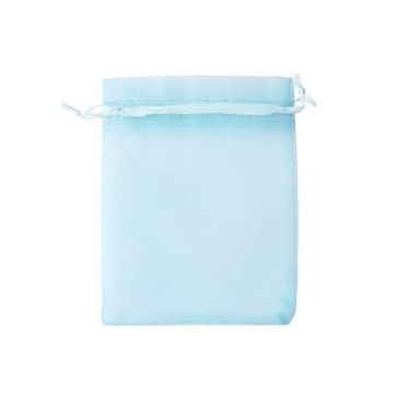 Organzazak M 10x13cm Blauw