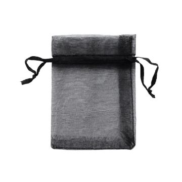 Organzazak M 10x13cm Zwart