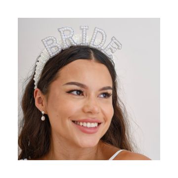 Haarband Bride met parels Ginger Ray 