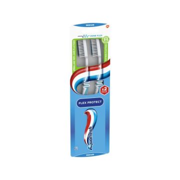 Aquafresh Flex Protect Tandenborstel Medium (2st) 