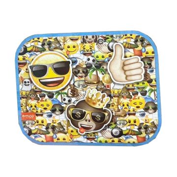 Auto Zonnescherm Emoji Blauw 44x38cm (2st) 