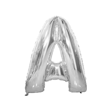 Folie Ballon A Zilver 43cm