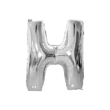 Folie Ballon H Zilver 40cm