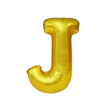 Folie Ballon J Goud 40cm