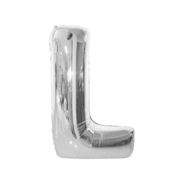 Folie Ballon L Zilver 40cm